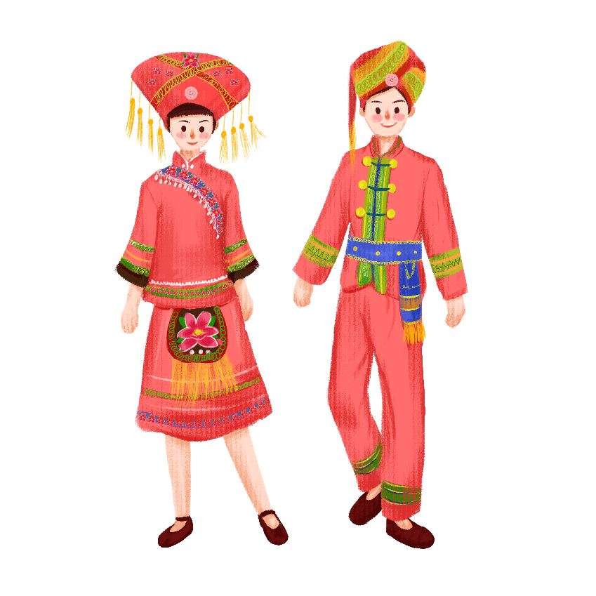 【書(shū)香翔安】愛(ài)上簡(jiǎn)筆畫(huà) | 民族服飾 &middot; 壯族